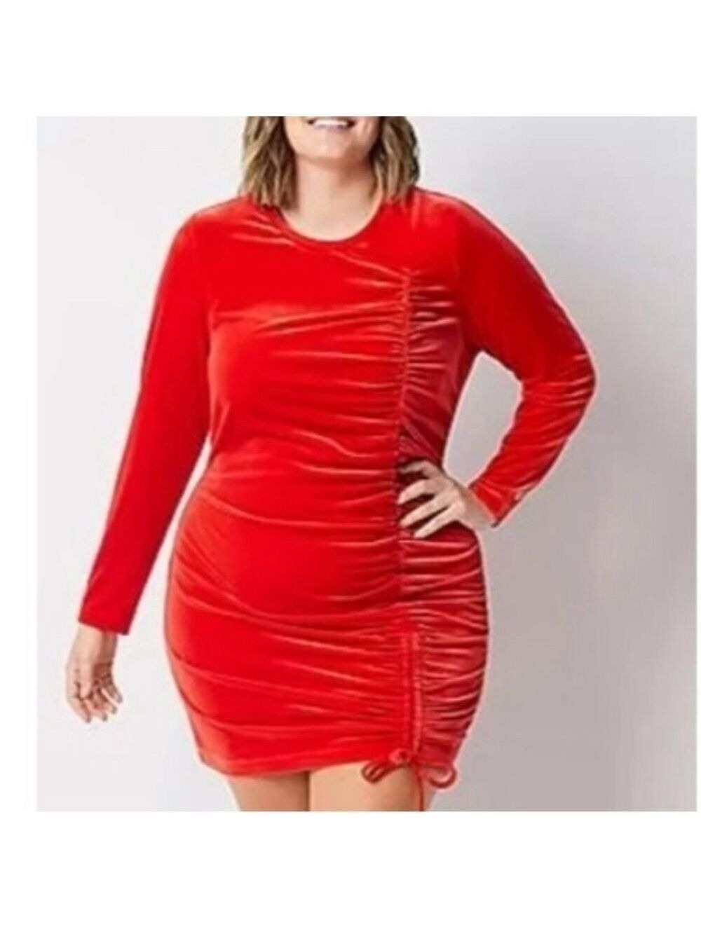 Juicy Couture, red velour dress Size XXL New With Tags